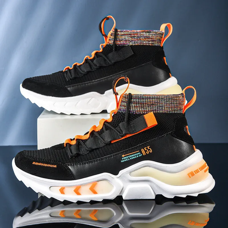 Luminous Tide Shoes Autumn And Winter High Top Basketball Leisure
