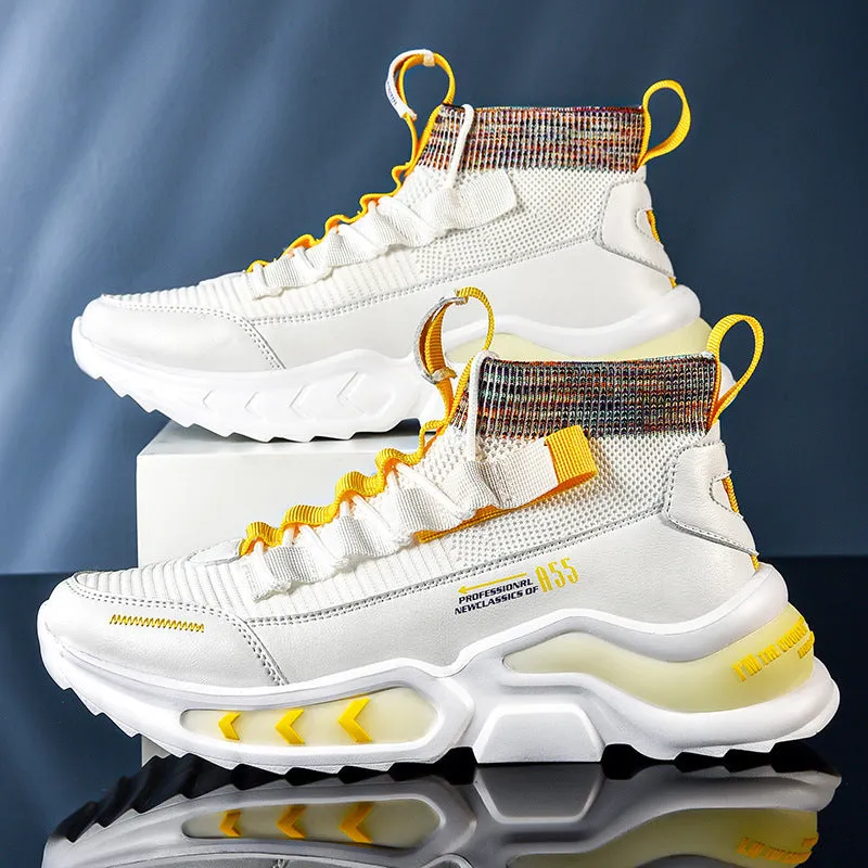 Luminous Tide Shoes Autumn And Winter High Top Basketball Leisure