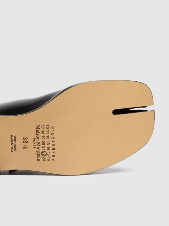 Maison Margiela   20mm Tabi brushed leather Mary Janes 