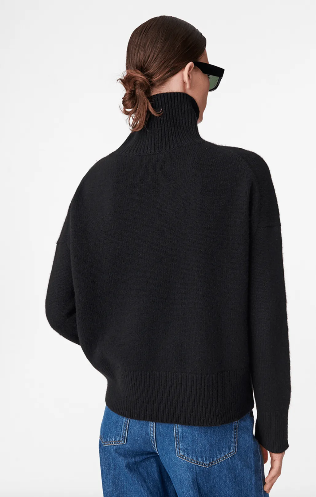 Malo Black Funnel Jumper