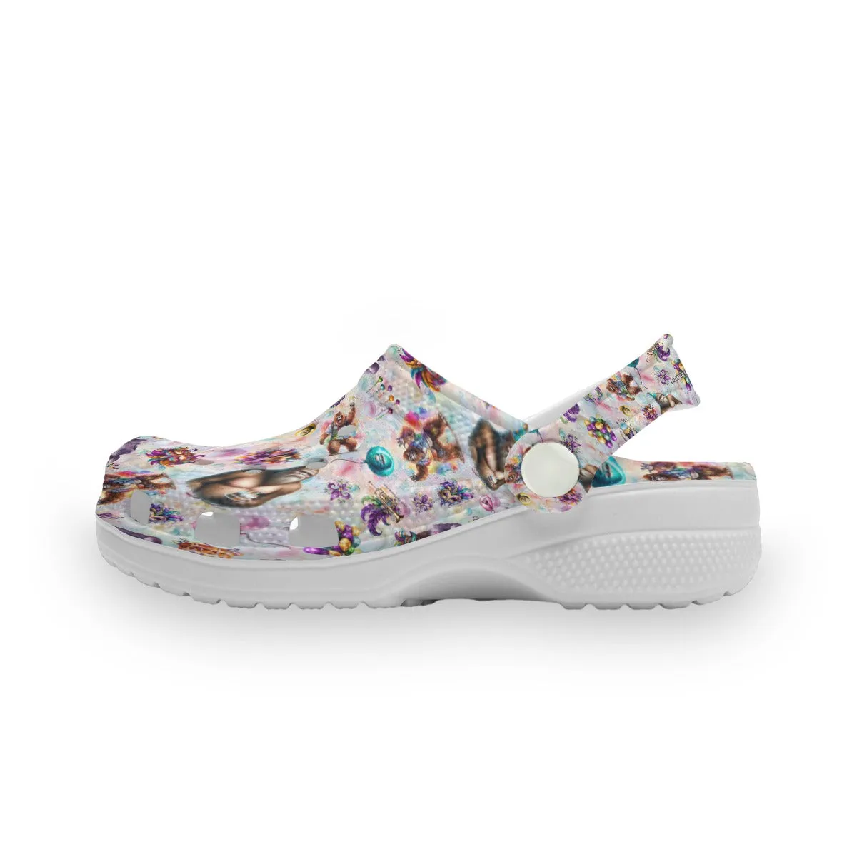 Mardi Gras Children's Hole Shoes