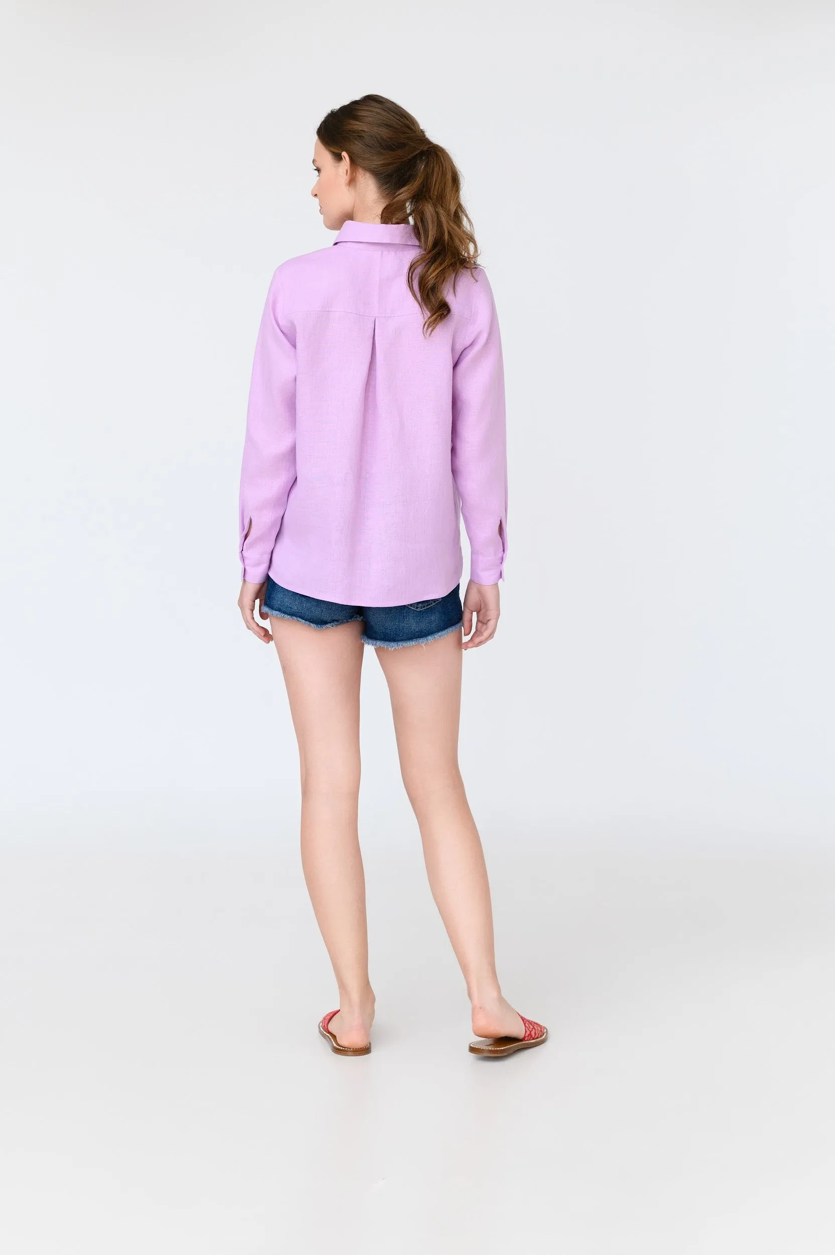 Mary Long Sleeve Linen Shirt