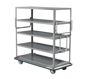 METRO MQ-609F-H Queen Mary Cart with 6 Flat Shelves in Stainless Steel