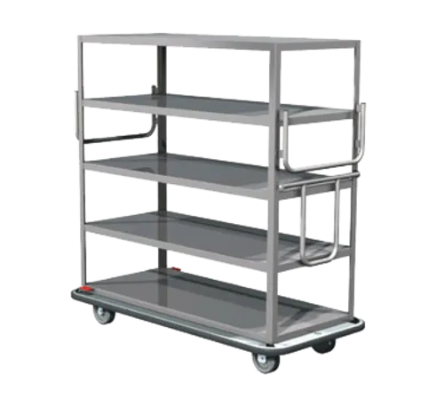 METRO MQ-609F-H Queen Mary Cart with 6 Flat Shelves in Stainless Steel