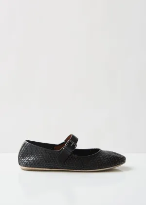 Nespola Woven Leather Mary Janes