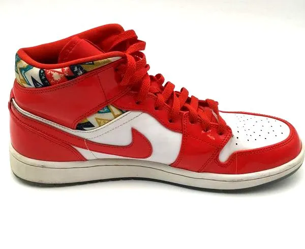 Nike Air Jordan 1 Men's Mid SE 'Barcelona Sweater' Sneakers Size: 12 ( COA)