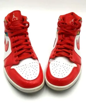 Nike Air Jordan 1 Men's Mid SE 'Barcelona Sweater' Sneakers Size: 12 ( COA)
