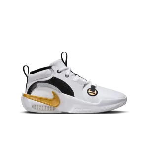 Nike Air Zoom Crossover 2 Big Kids' Basketball Shoes (GS) 'White/Gold/Black'