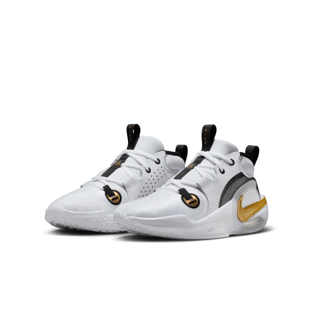 Nike Air Zoom Crossover 2 Big Kids' Basketball Shoes (GS) 'White/Gold/Black'