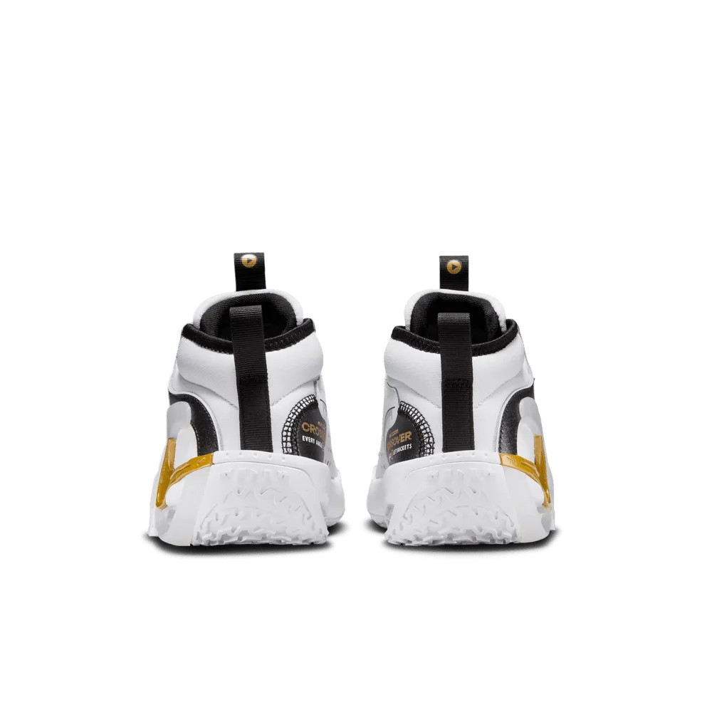 Nike Air Zoom Crossover 2 Big Kids' Basketball Shoes (GS) 'White/Gold/Black'