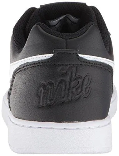 Nike Men's Ebernon Low Basketball Shoe, Black/White, 12 Regular US