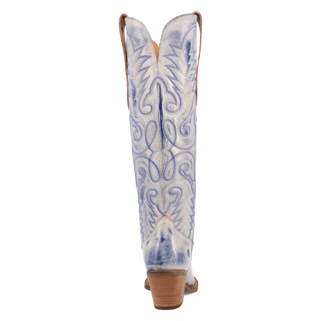 Online Exclusive | Dingo | Faded Love Leather Boots in Blue ** PREORDER