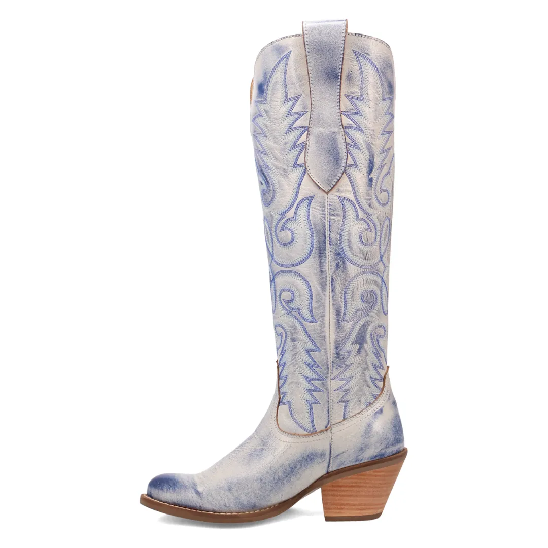 Online Exclusive | Dingo | Faded Love Leather Boots in Blue ** PREORDER