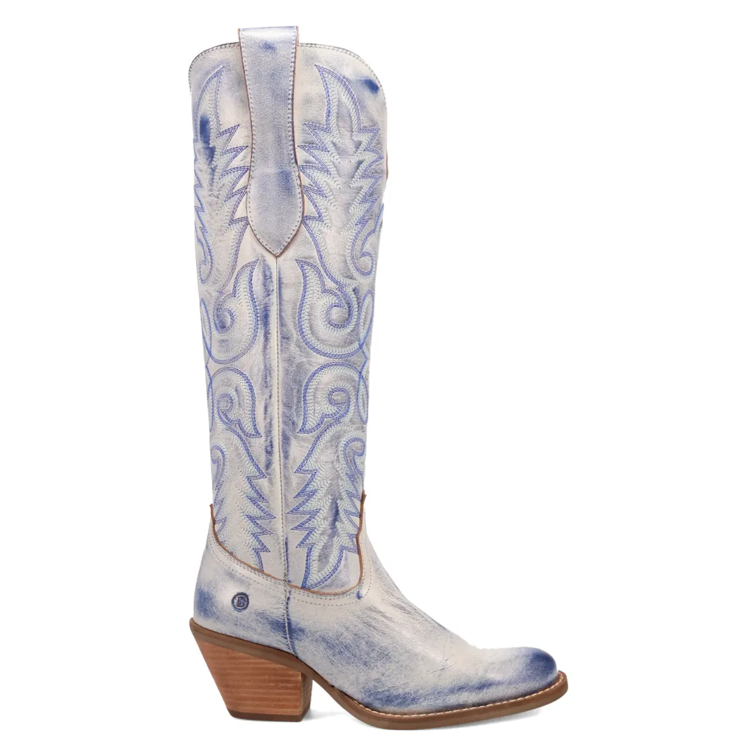 Online Exclusive | Dingo | Faded Love Leather Boots in Blue ** PREORDER