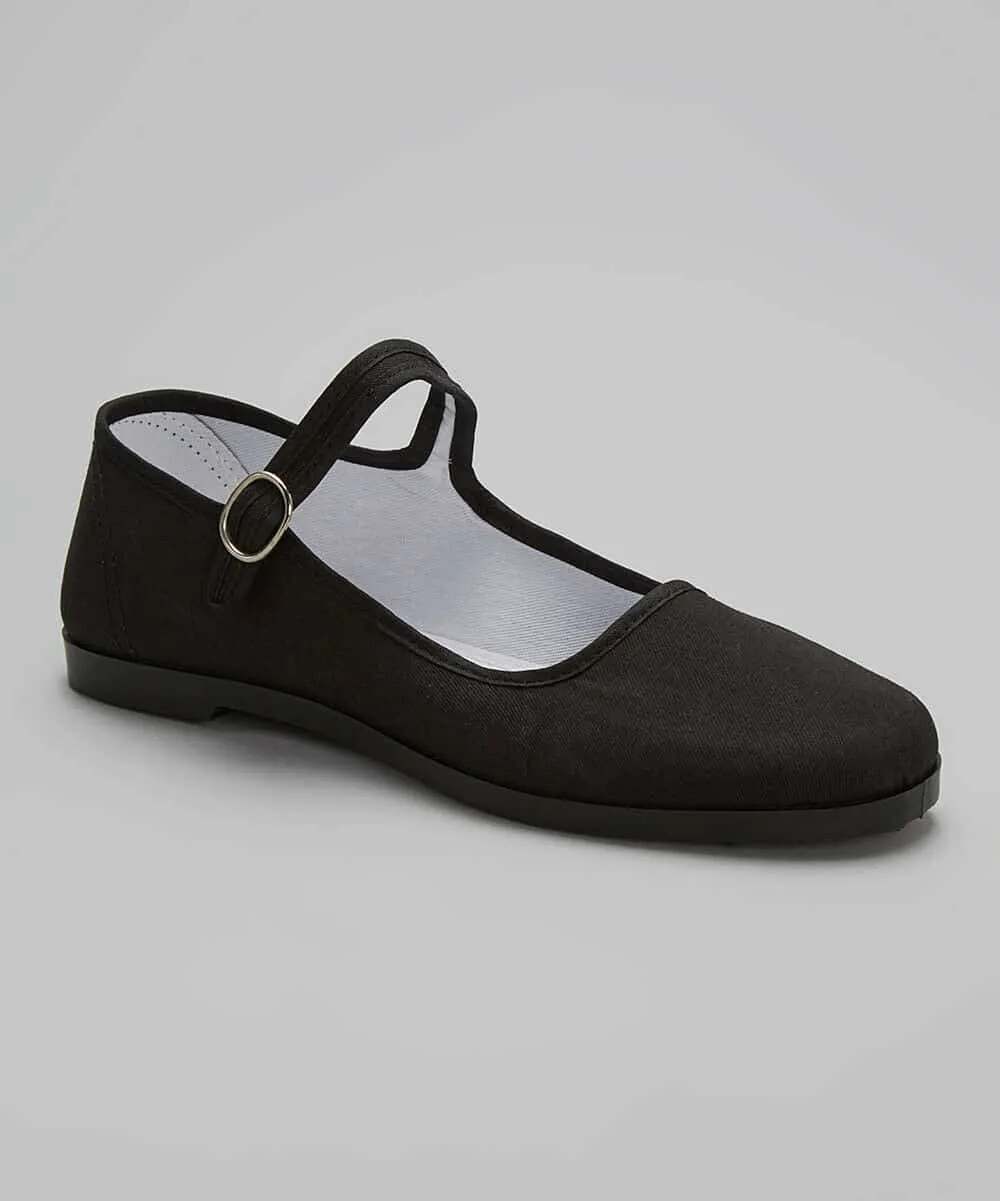 Pandamerica Mary Jane Black Cotton