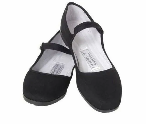 Pandamerica Mary Jane Black Cotton