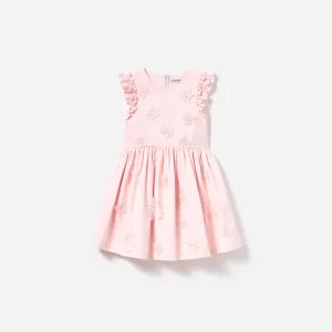 Pink Cotton Flower Dress