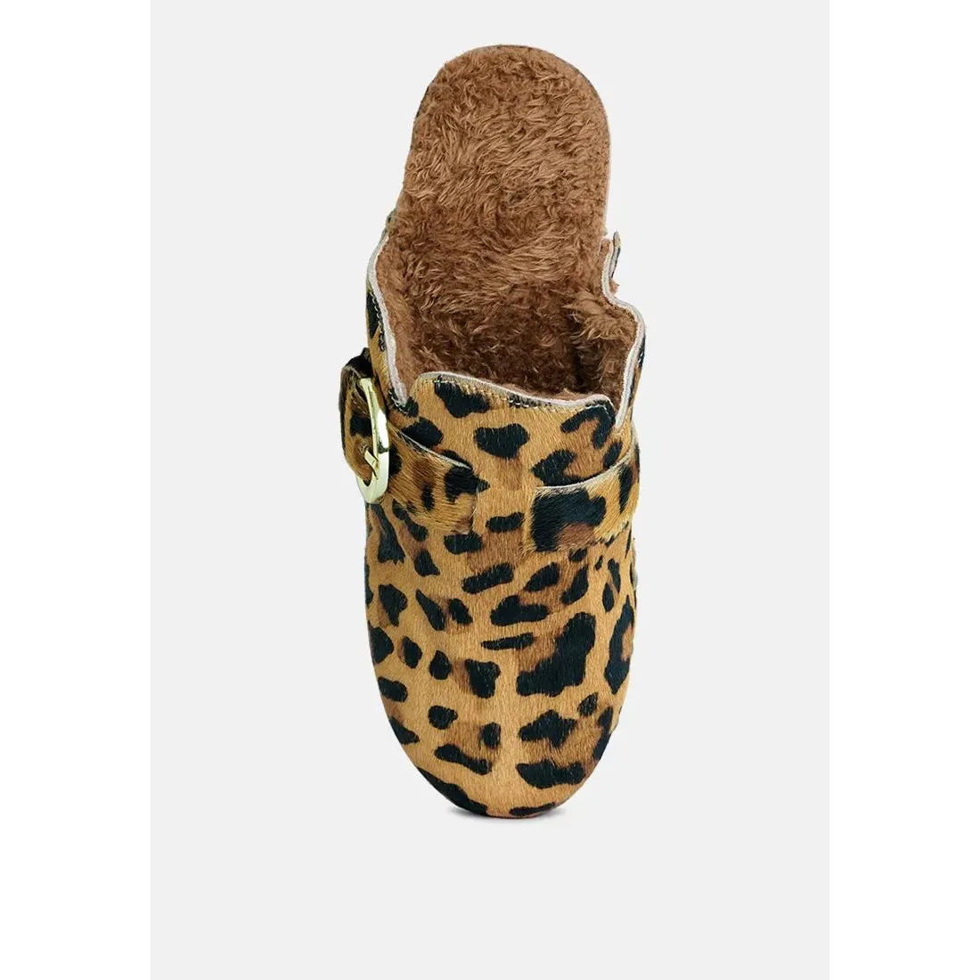 Prunus Buckled Suede Mule Clogs