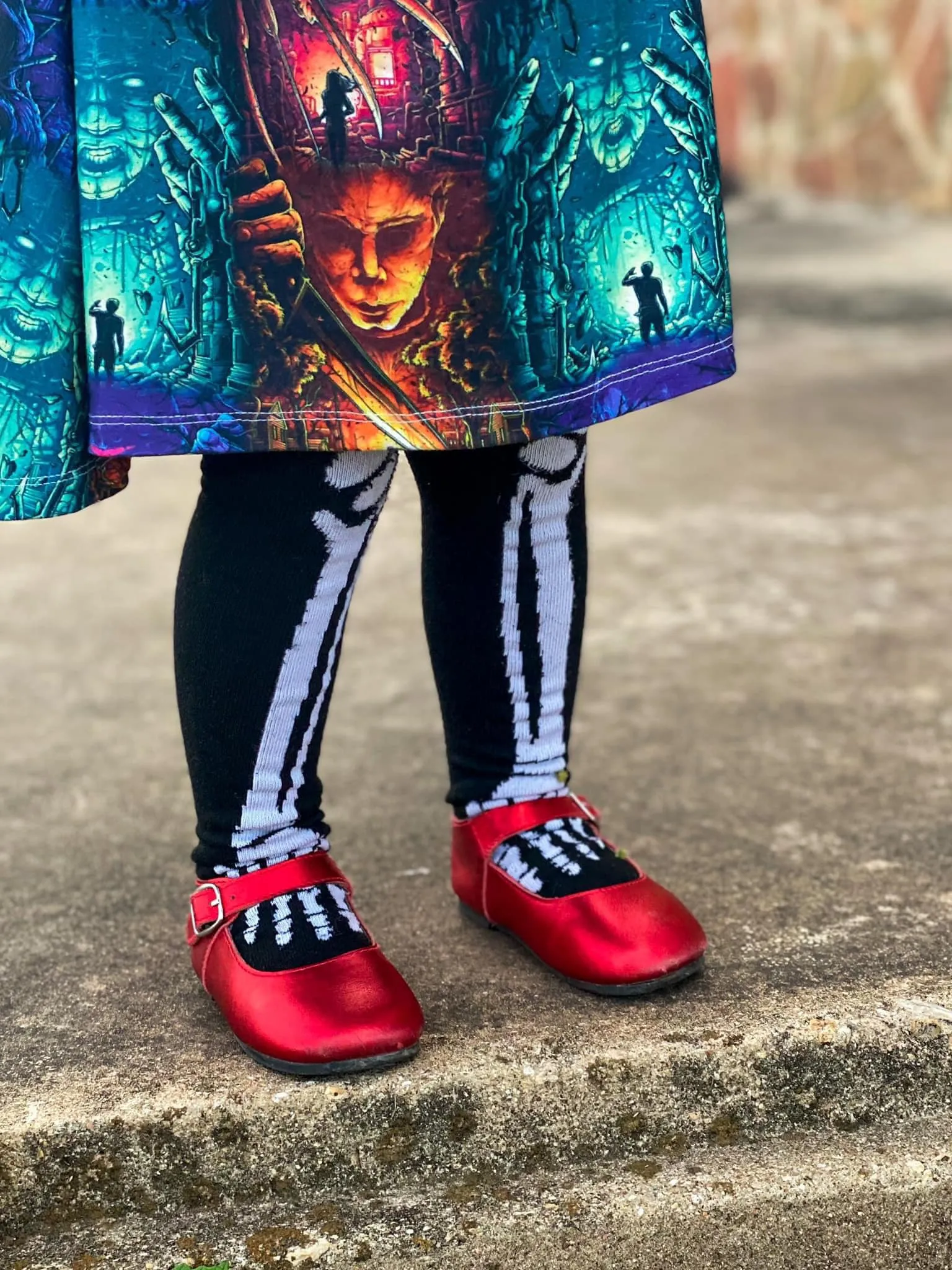 Ready to Ship- Red Metallic Christmas or Spooky Mary Janes!