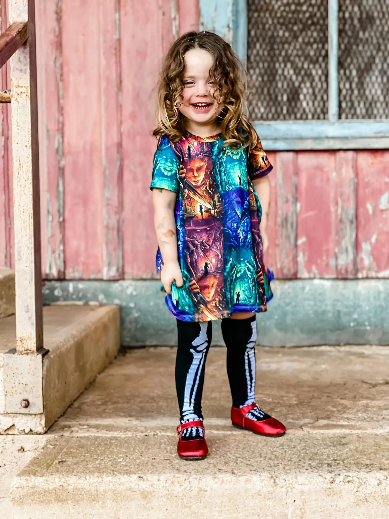 Ready to Ship- Red Metallic Christmas or Spooky Mary Janes!