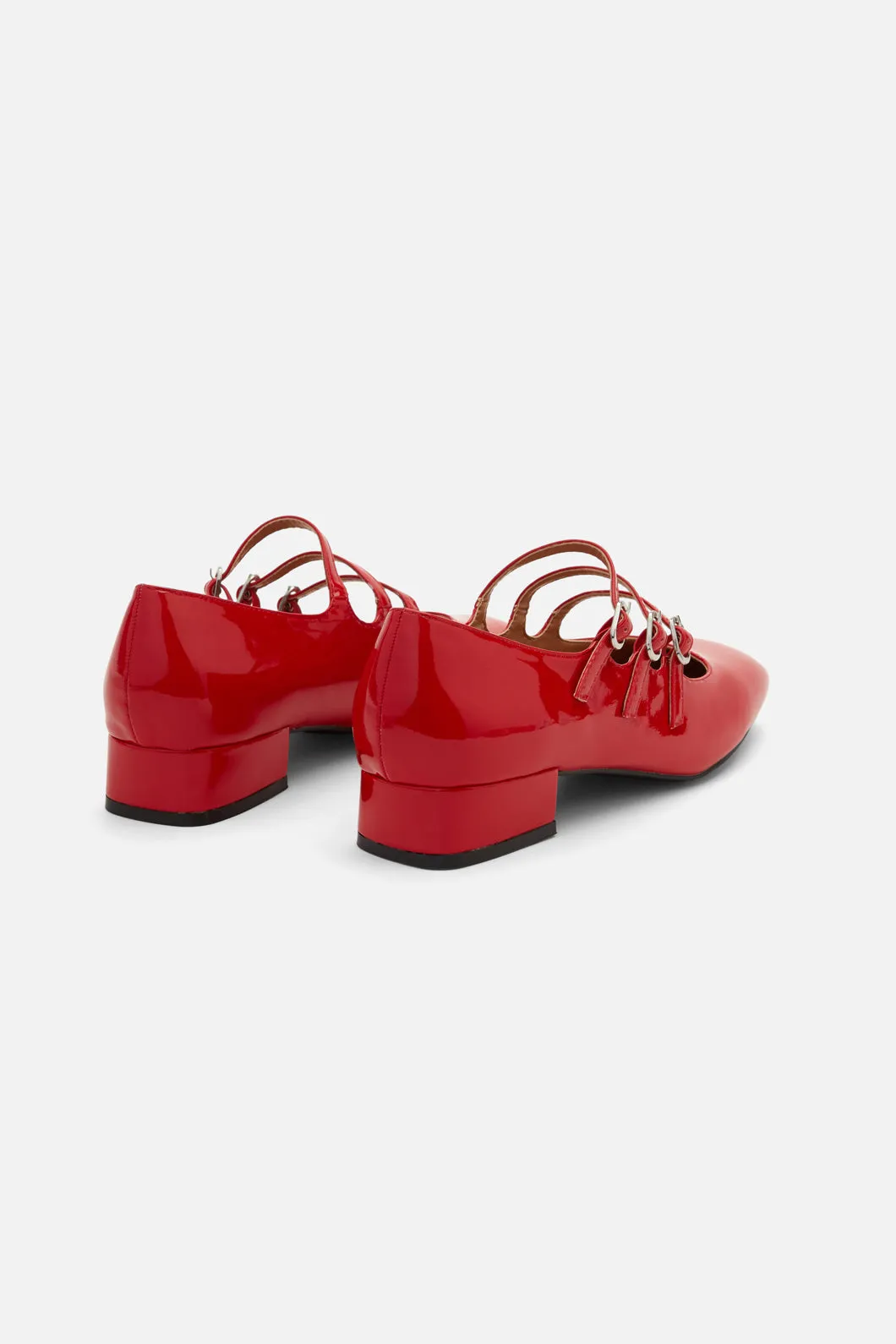 Red Strappy Mary Jane