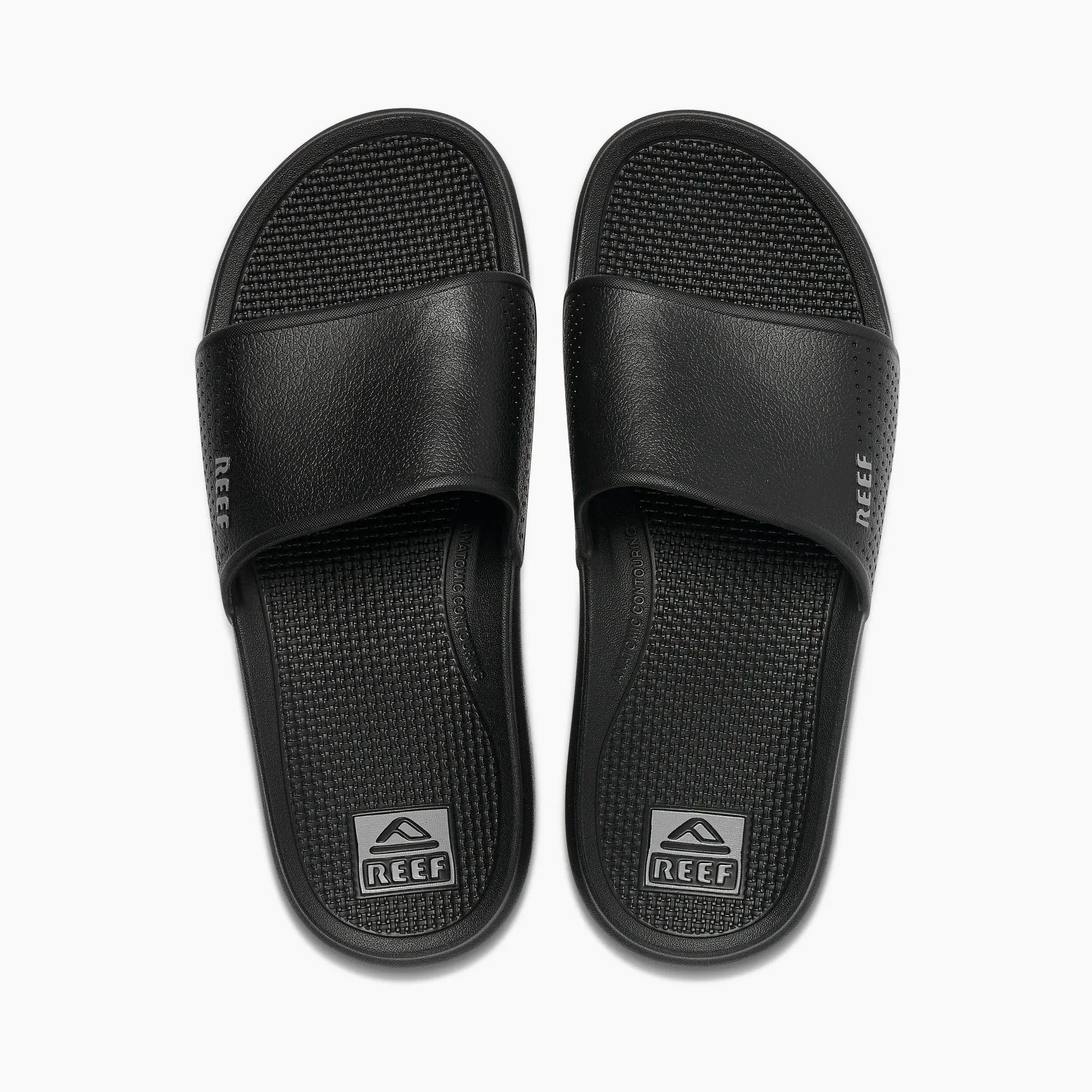 Reef Men's Oasis Slide Sandals- Black