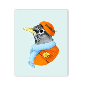 Robin Lady Art Print