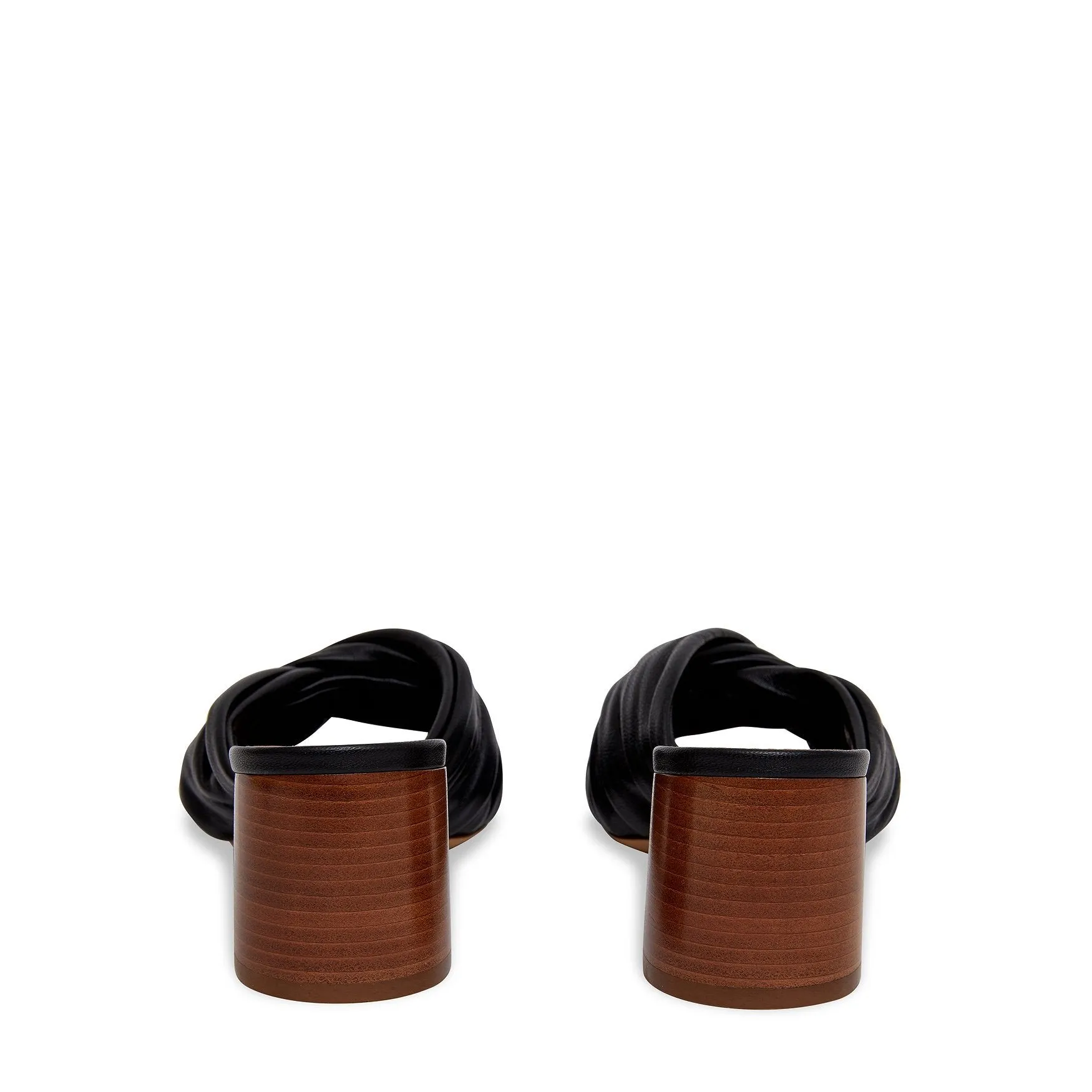 Ruched Mule - Black