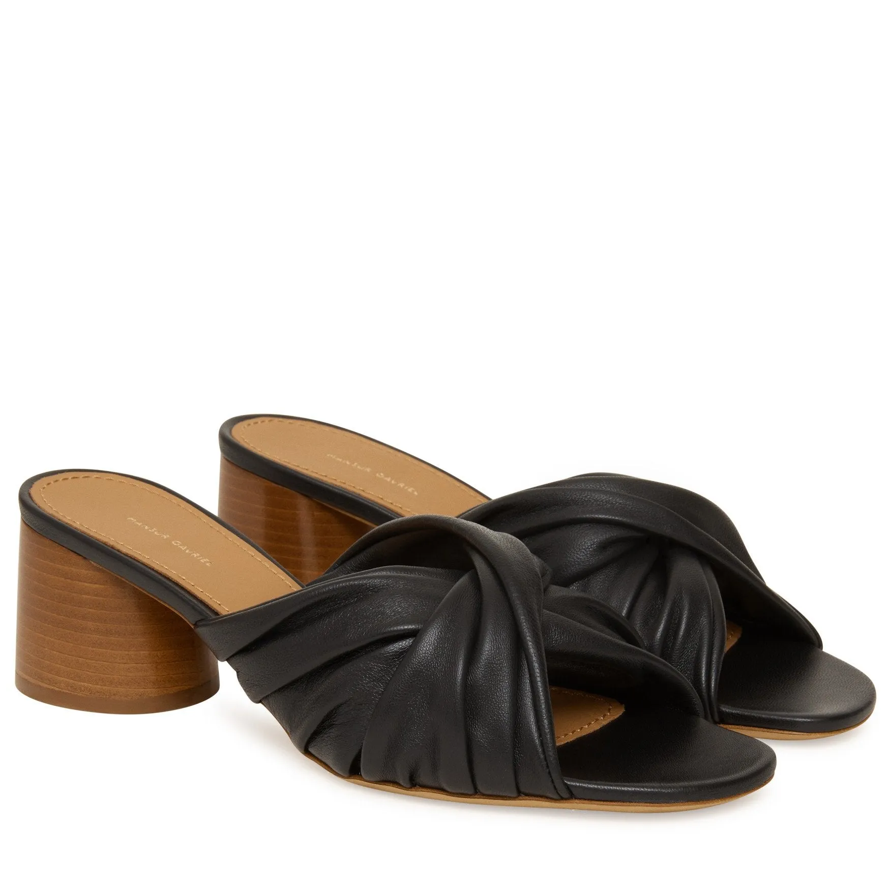 Ruched Mule - Black