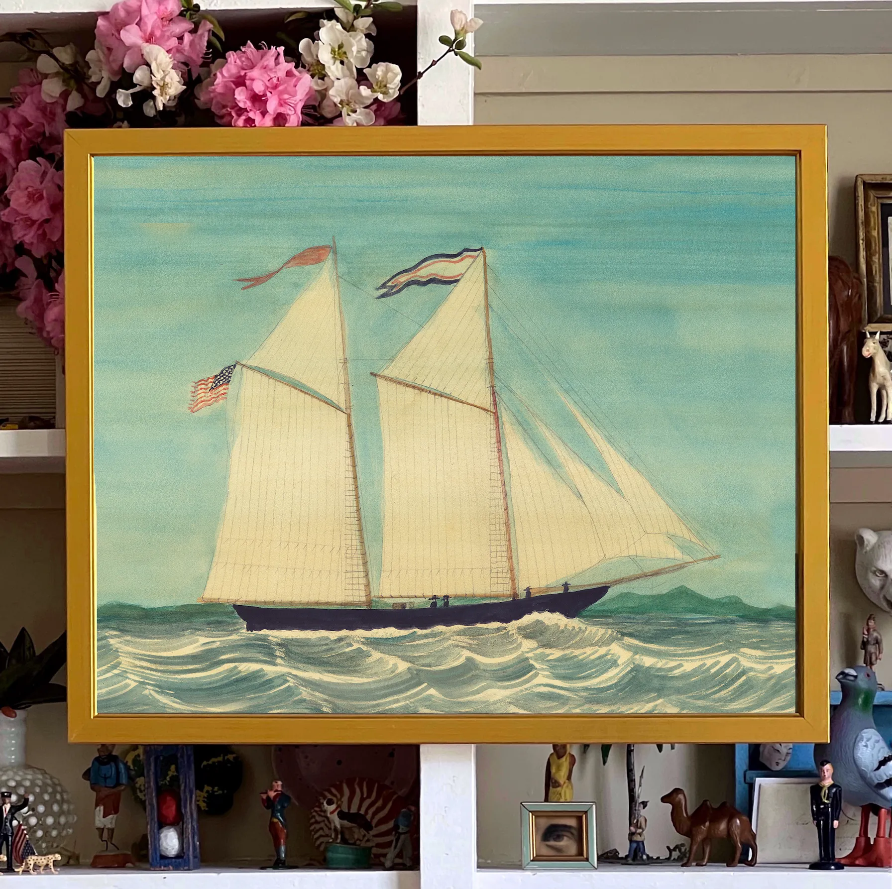 'Sailing Ships at Sea' -per piece