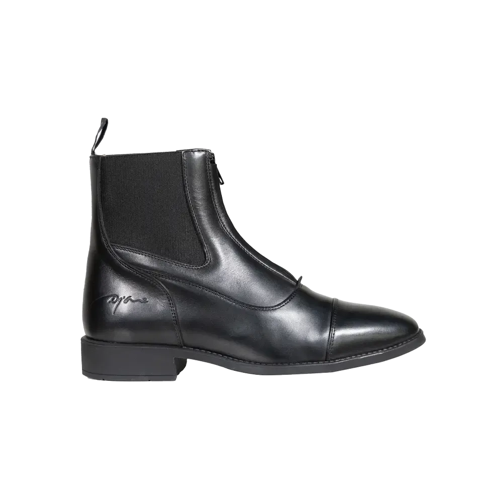 Short Boots with Front Zipper