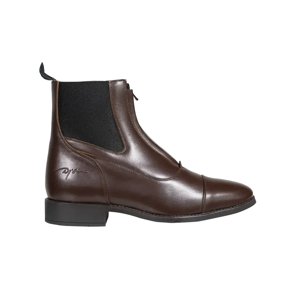 Short Boots with Front Zipper