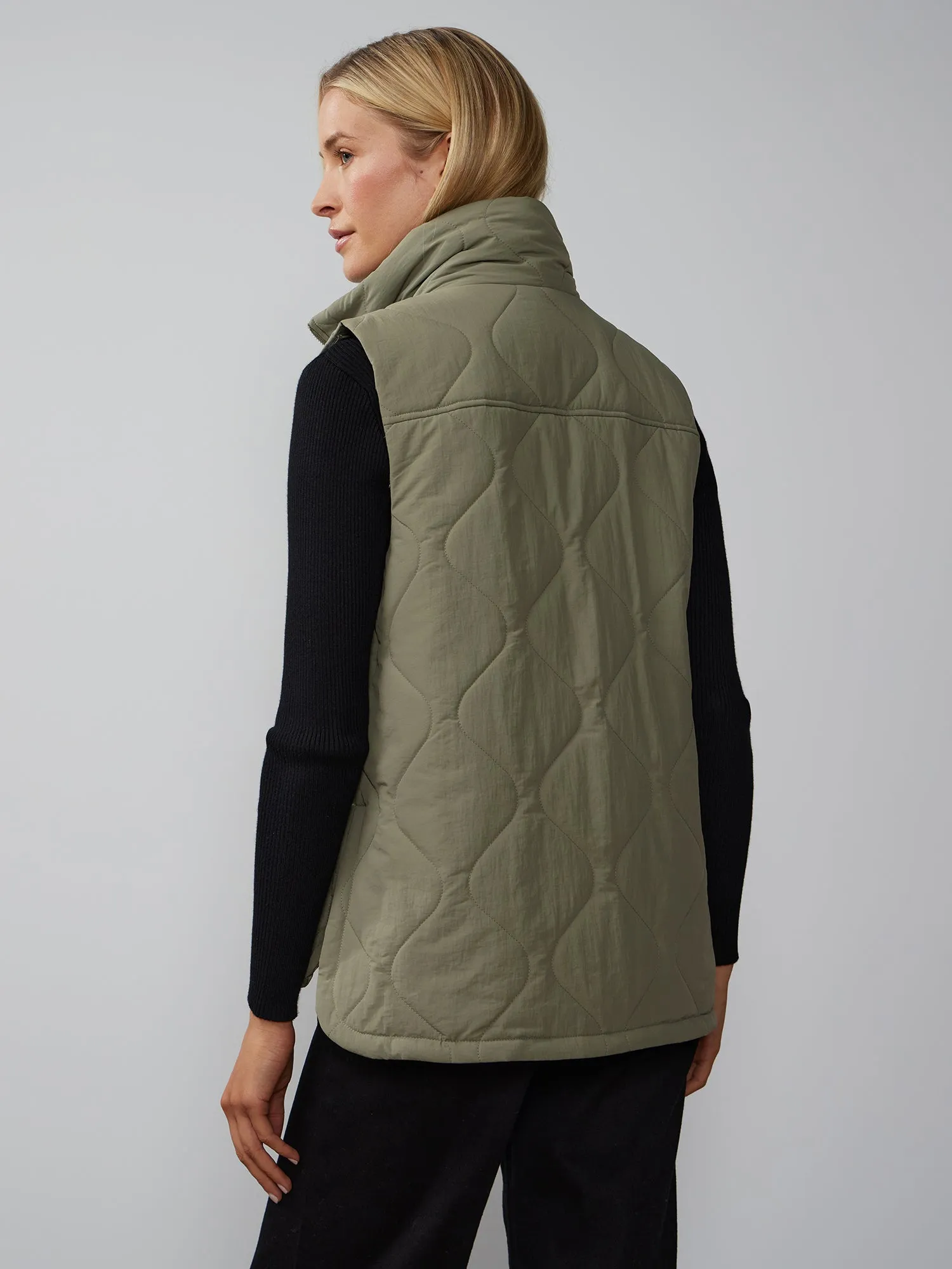 Sleeveless Quilted Puffer Vest