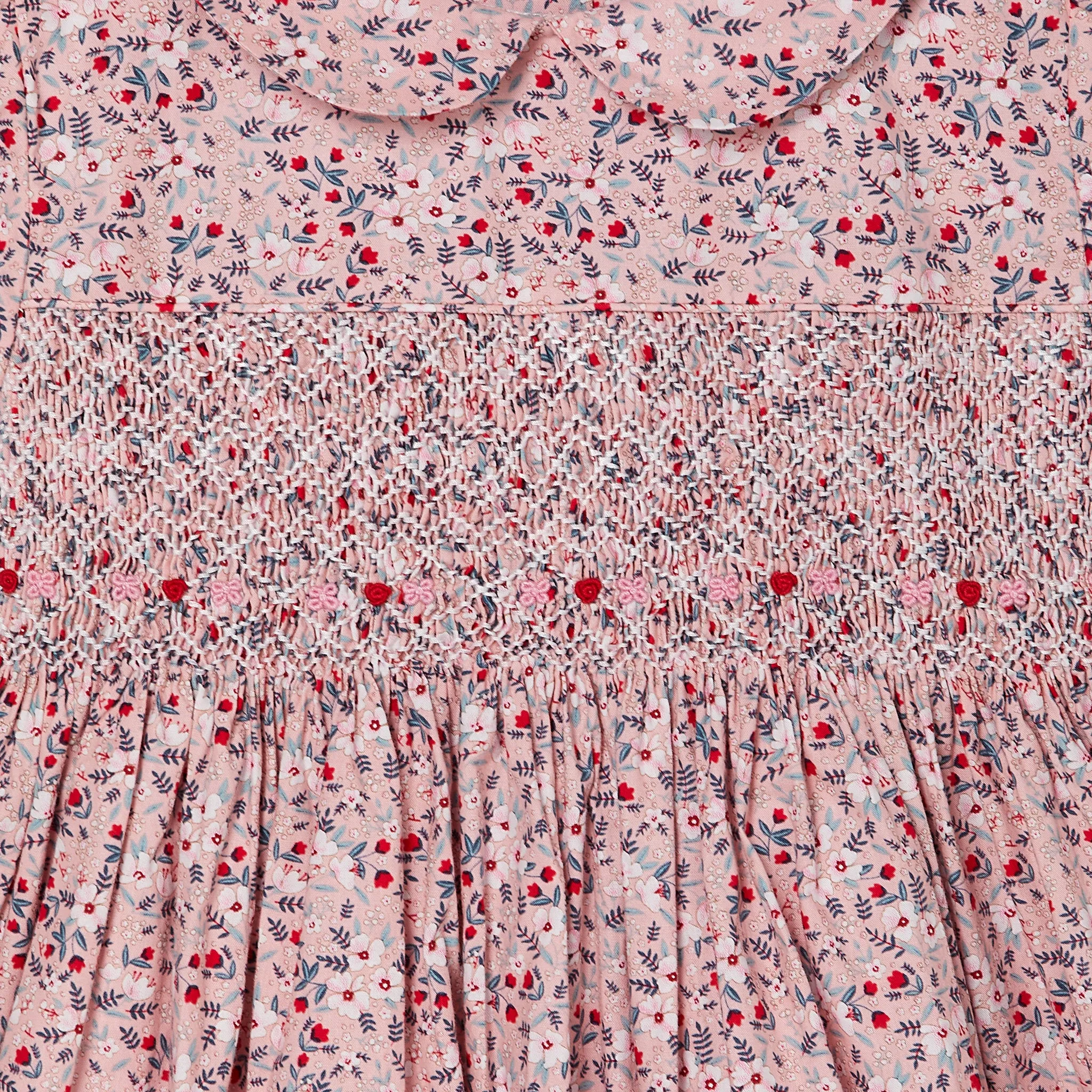 Smocked Girls Dress - Bambi
