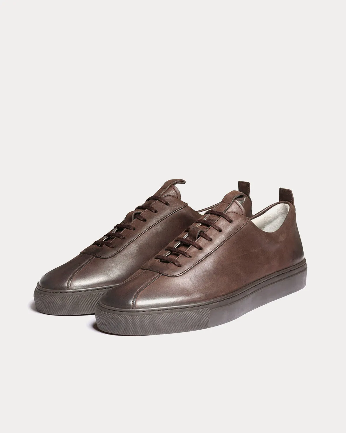 Sneaker 1 Nubuck Brown Low Top Sneakers