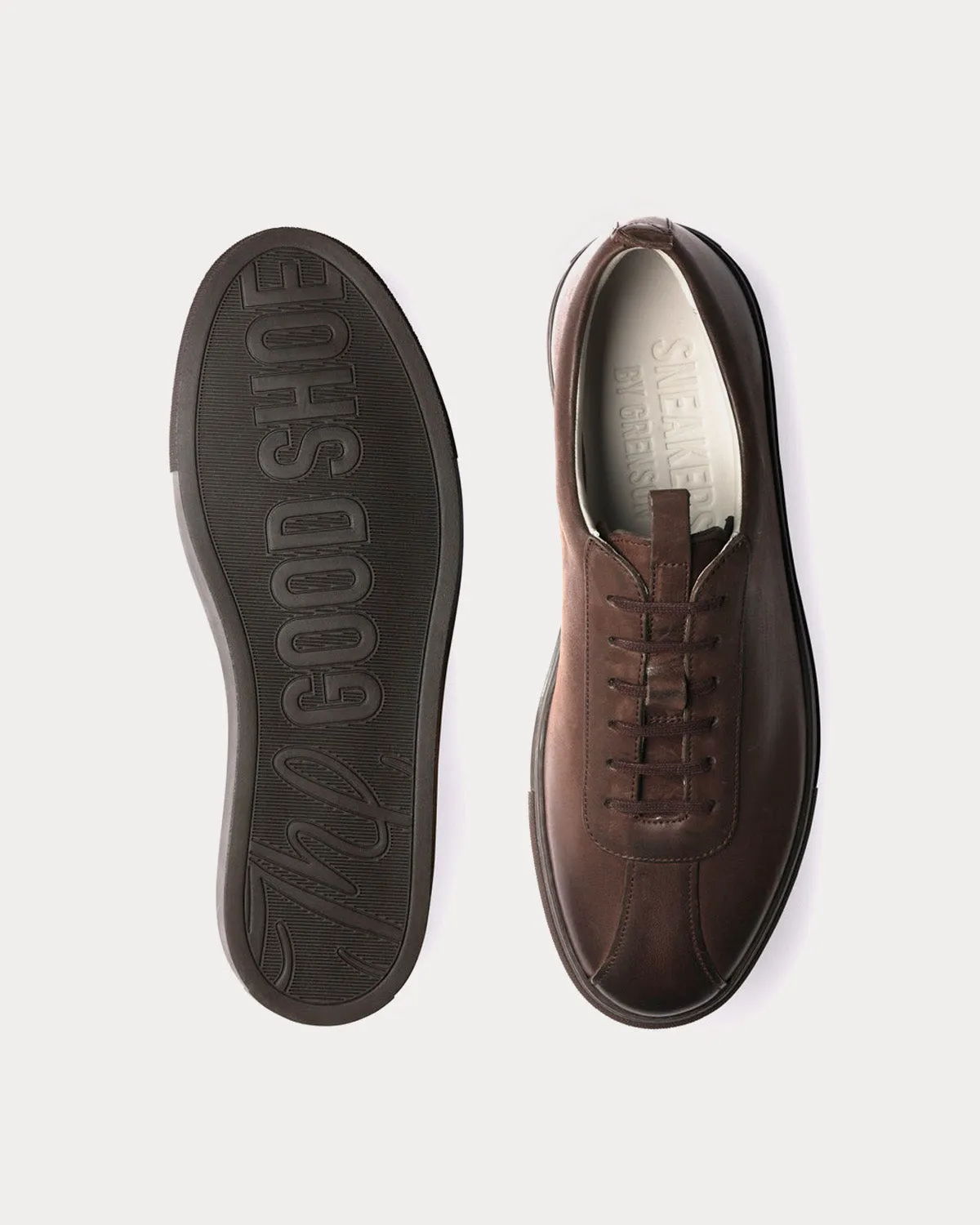 Sneaker 1 Nubuck Brown Low Top Sneakers