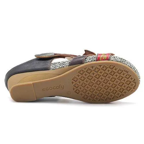 SOCOFY Bohemian Adjustable Leather Sandals