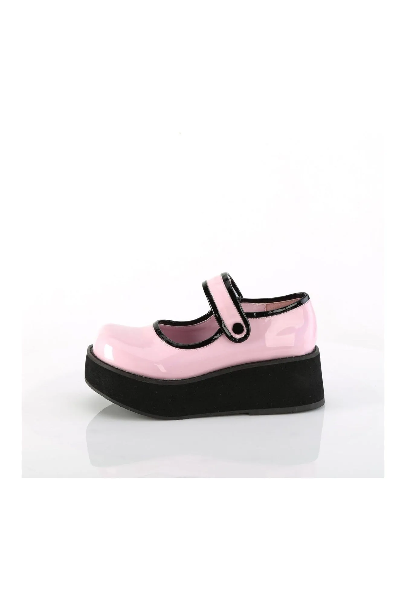 SPRITE-01 Pink Hologram Patent Mary Janes