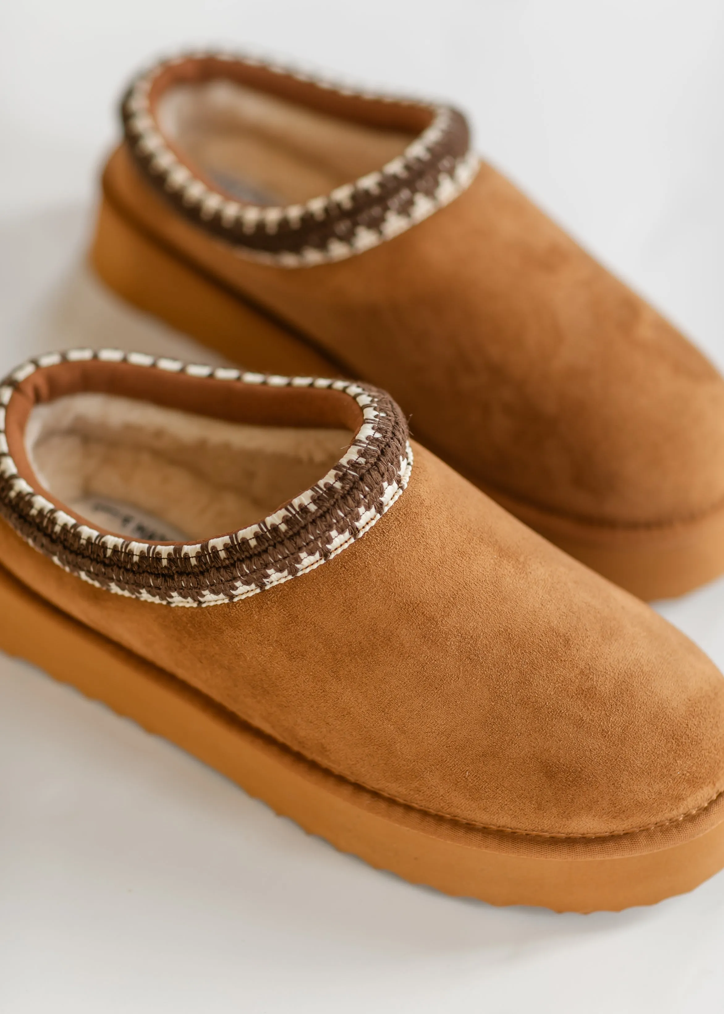 Steve Madden® Selena Chestnut Suede Platform Slippers