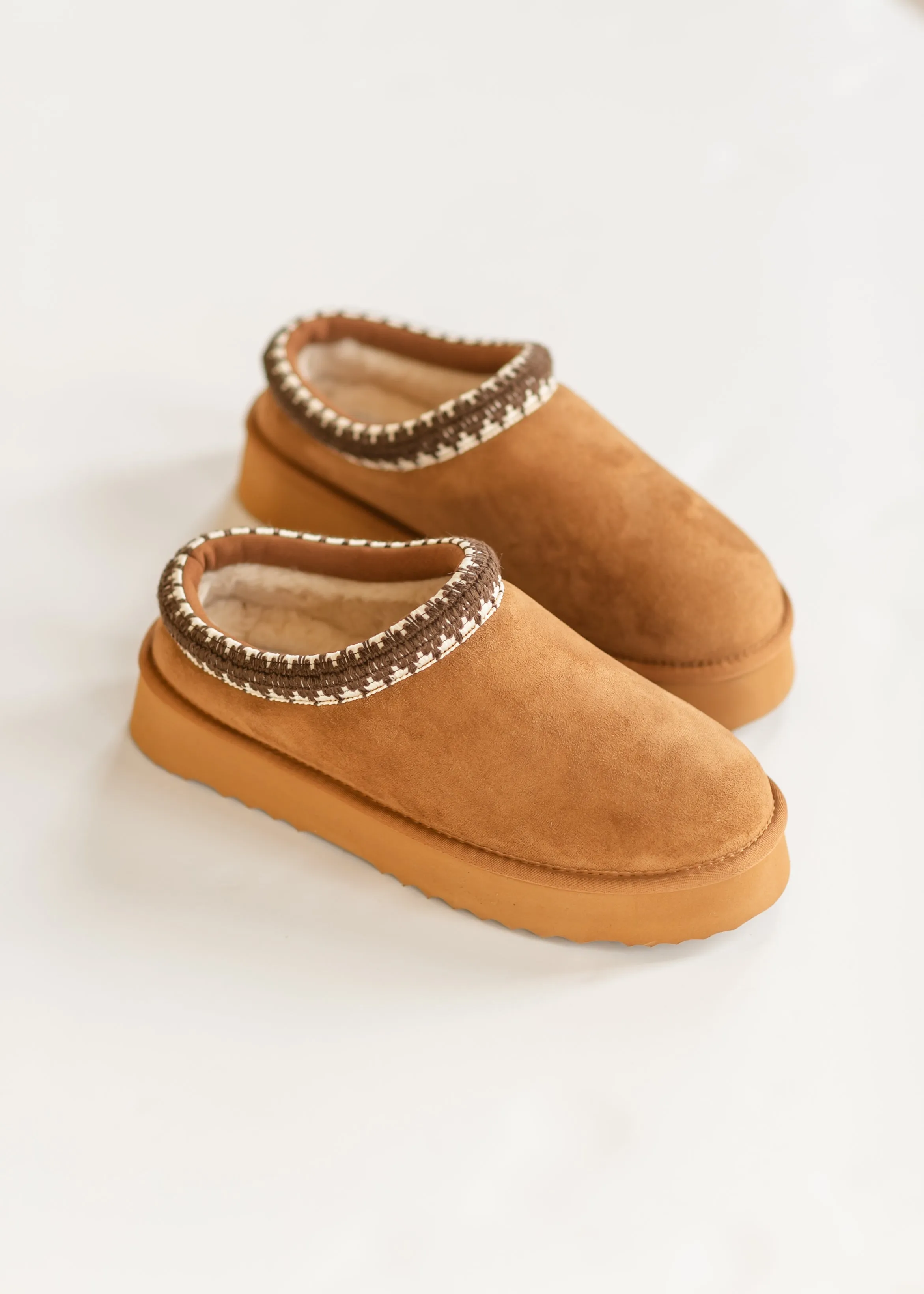 Steve Madden® Selena Chestnut Suede Platform Slippers