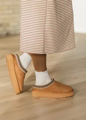 Steve Madden® Selena Chestnut Suede Platform Slippers