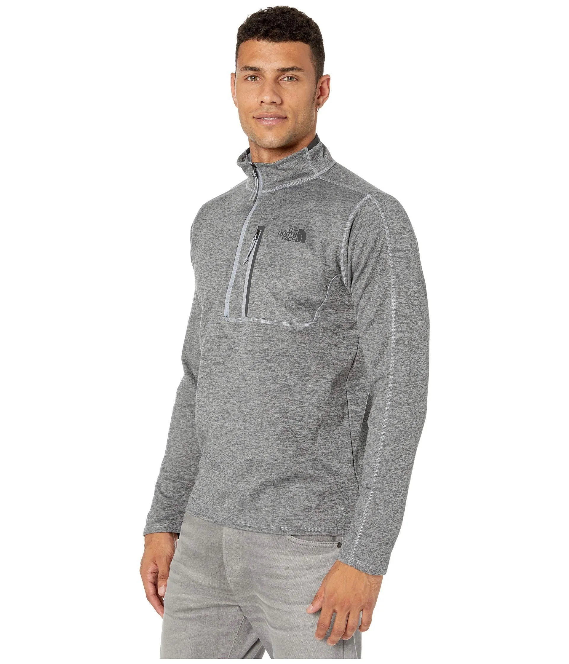 The North Face Men's Canyonlands ½ Zip, TNF Medium Grey Heather, Size L