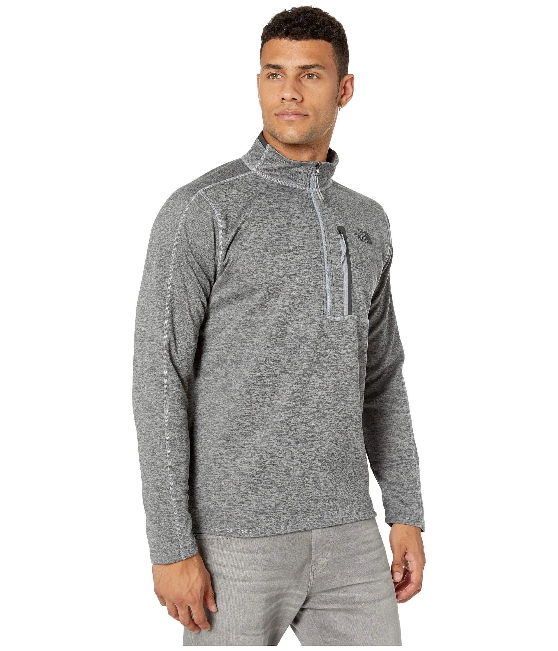 The North Face Men's Canyonlands ½ Zip, TNF Medium Grey Heather, Size L