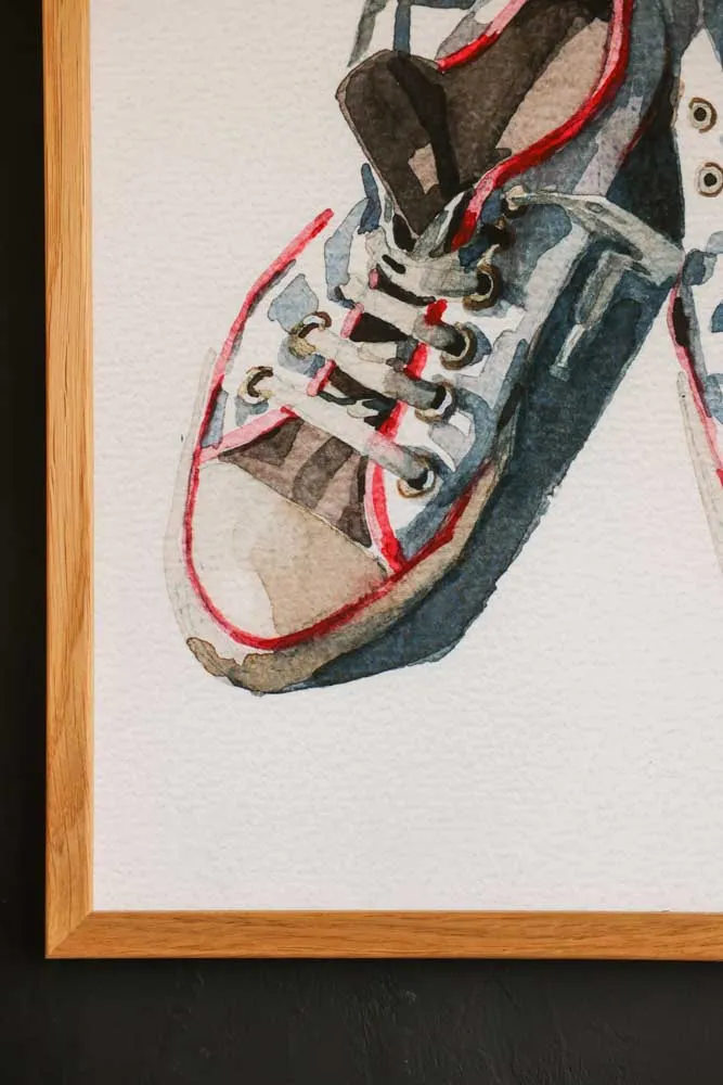The Sneakers Framed Art Print