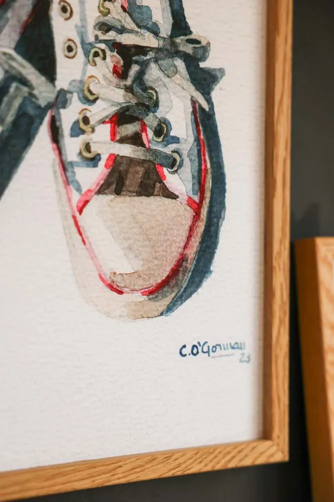 The Sneakers Framed Art Print