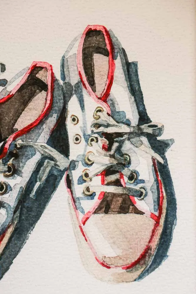 The Sneakers Framed Art Print