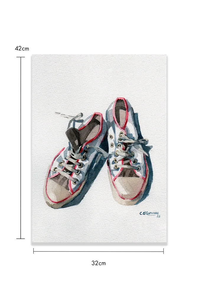 The Sneakers Framed Art Print