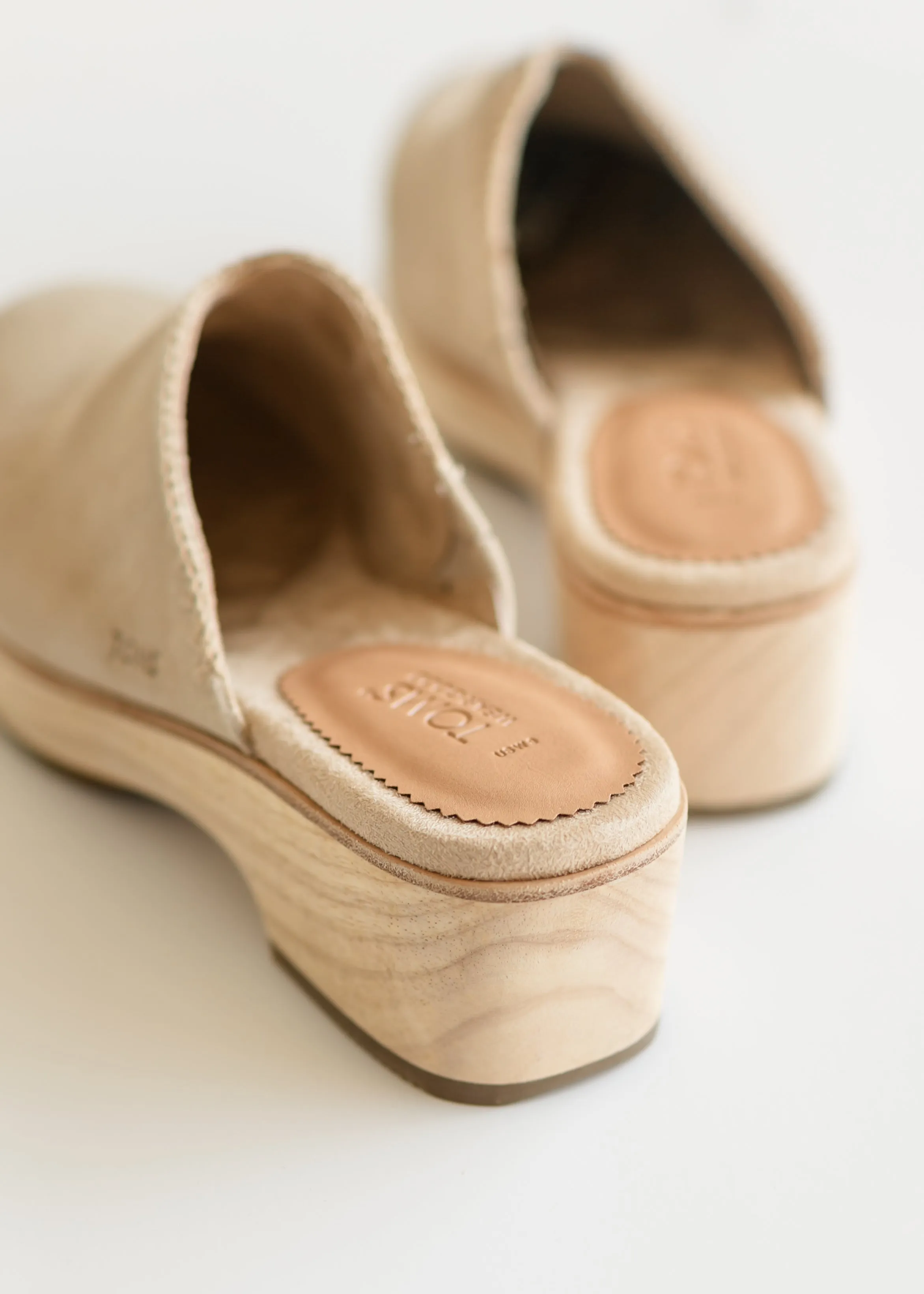 TOMS® Addison Suede Clog Heel