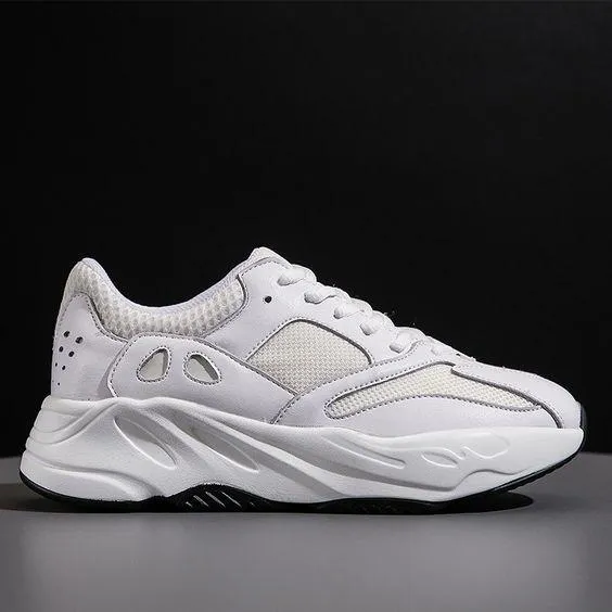 Trendy Retro Color Block Mesh Dad Sneaker Shoes