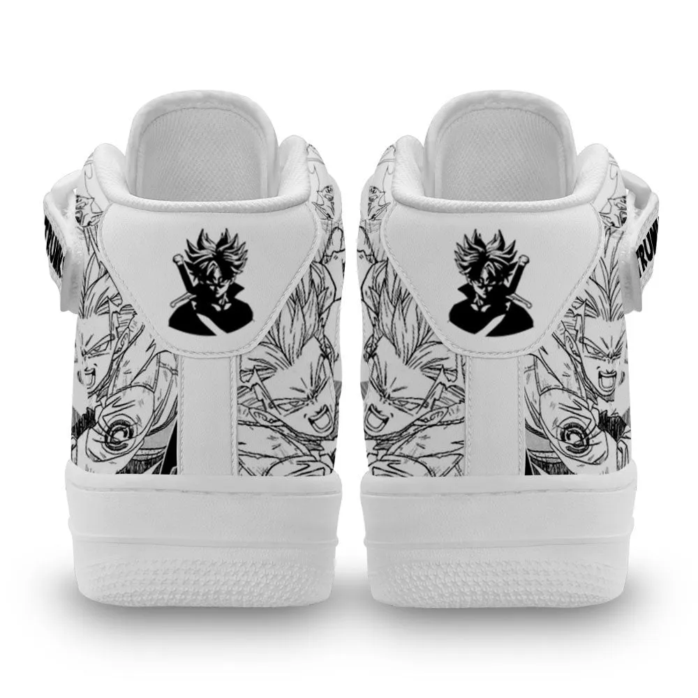 Trunks Sneakers Air Mid Custom Dragon Ball Anime Shoes Mix Manga